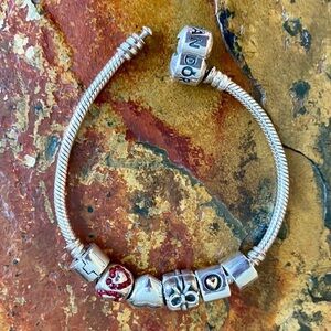 Pandora Bracelet With Charms